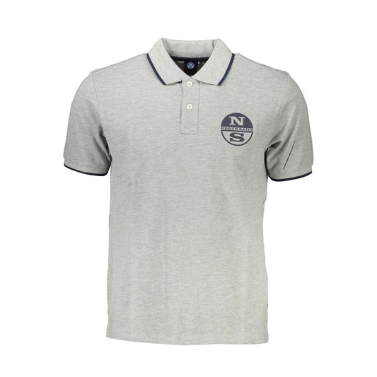 North Sails Gray Cotton Polo Shirt North Sails Gray