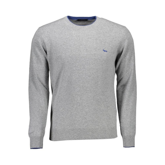 Harmont & Blaine Gray Wool Men Sweater Harmont & Blaine Dark Gray