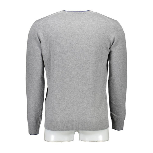 Harmont & Blaine Gray Wool Men Sweater Harmont & Blaine Dark Gray