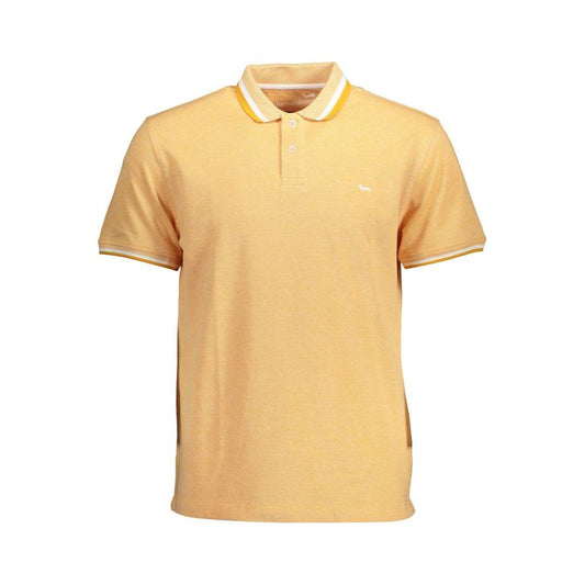 Harmont & Blaine Orange Cotton Men Polo Shirt Harmont & Blaine Tan