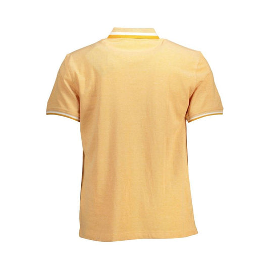 Harmont & Blaine Orange Cotton Men Polo Shirt Harmont & Blaine Tan