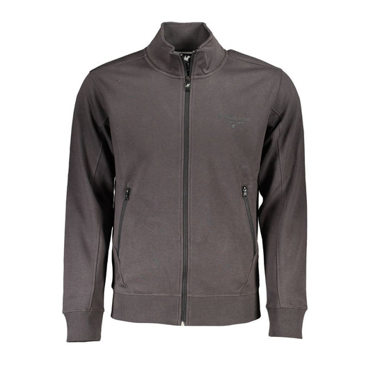U.S. Grand Polo Elegant Long Sleeve Fleece Sweatshirt U.S. Grand Polo Dim Gray