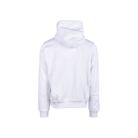 Diesel White Cotton Sweater Diesel Lavender