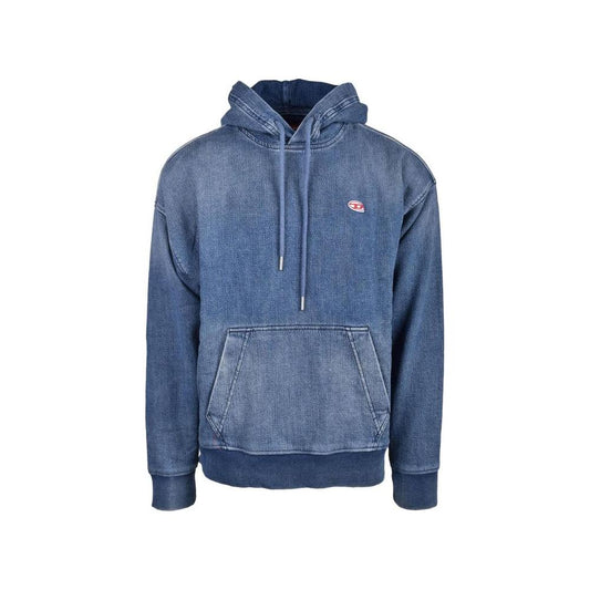 Diesel Blue Cotton Sweater Diesel Dim Gray