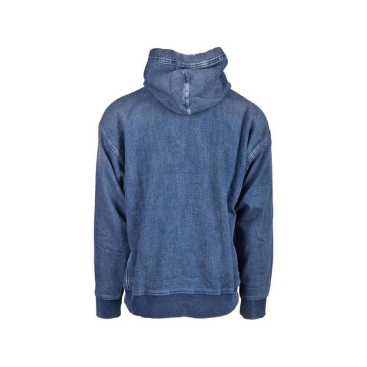 Diesel Blue Cotton Sweater Diesel Dark Slate Blue