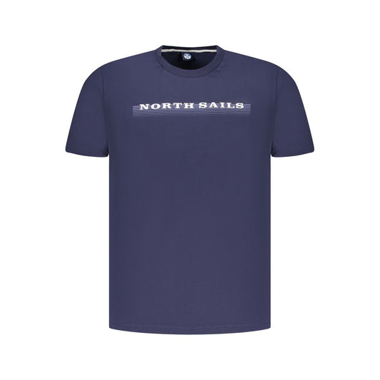 North Sails Blue Cotton Men T-Shirt North Sails Dark Slate Gray