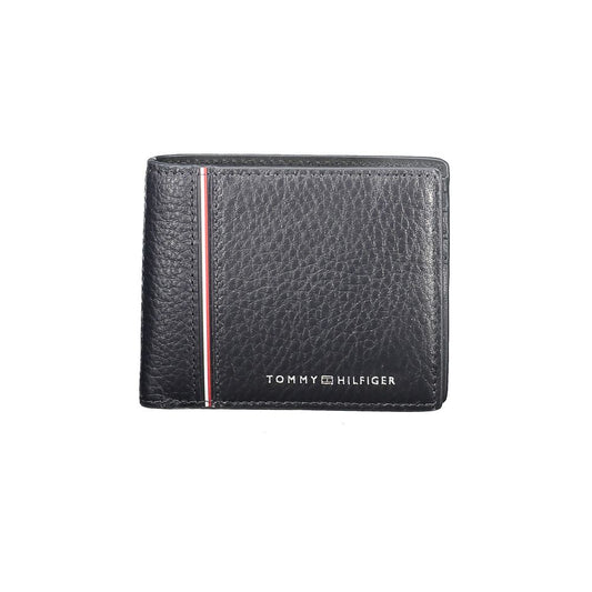 Tommy Hilfiger Blue Leather Men Wallet Tommy Hilfiger Dark Slate Gray