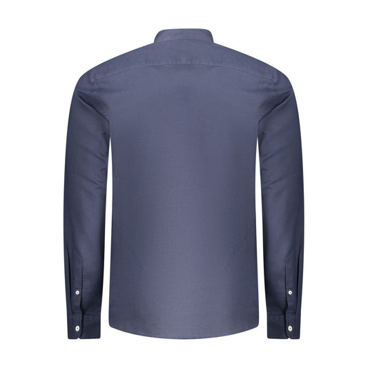 Timberland Blue Cotton Shirt Timberland Dim Gray