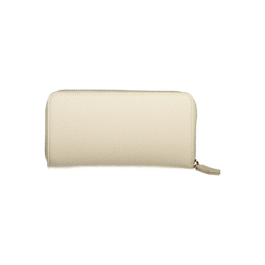 Valentino Bags Beige Polyethylene Wallet Valentino Bags Light Gray