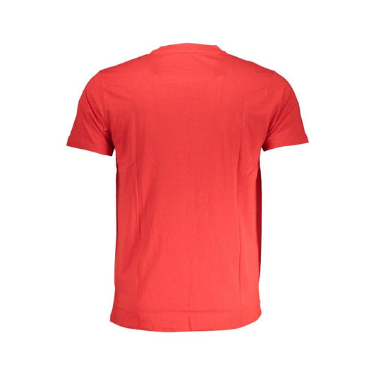 Cavalli Class Red Cotton T-Shirt Cavalli Class Tomato