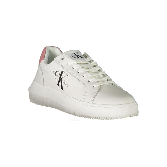 Calvin Klein White Polyester Sneaker Calvin Klein Light Gray