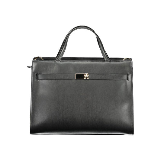 Tommy Hilfiger Black Polyethylene Women Handbag Tommy Hilfiger Dark Slate Gray