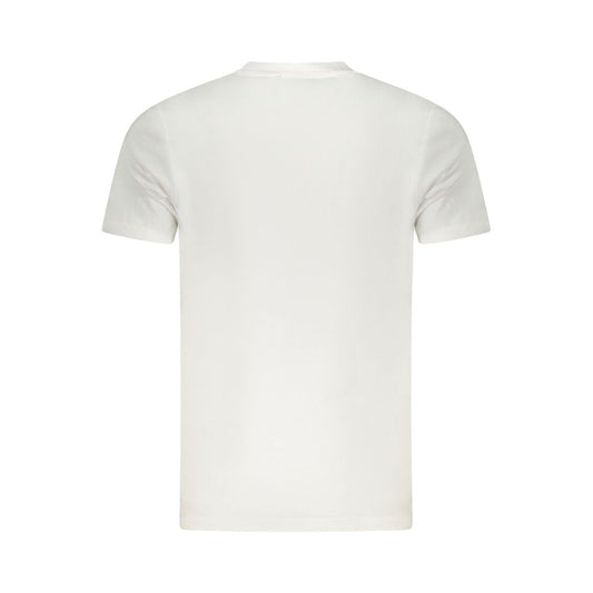 Cavalli Class White Cotton Men's T-Shirt Cavalli Class Beige