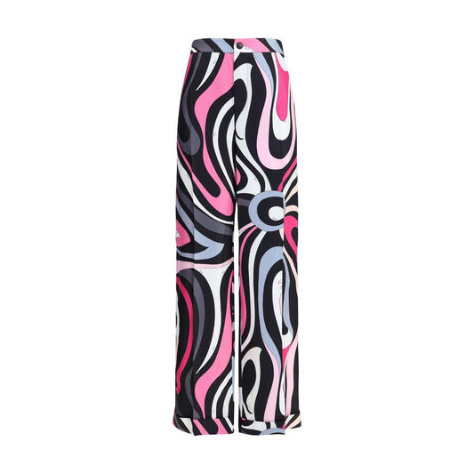 Emilio Pucci Marble print silk Pants
