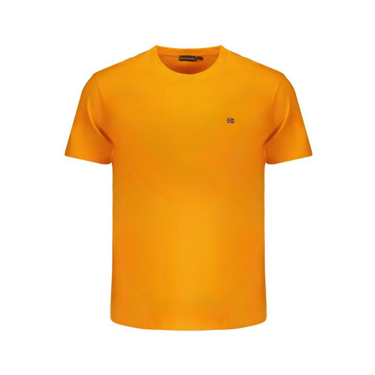 Napapijri Orange Cotton T-Shirt Napapijri Dark Orange