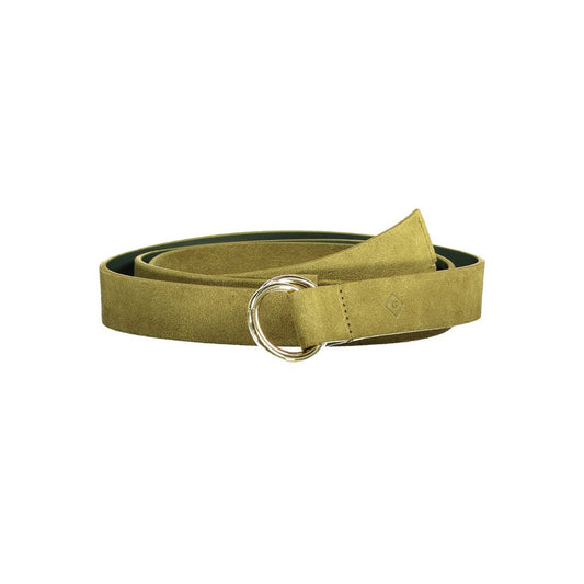 Gant Green Leather Belt Gant Olive Drab