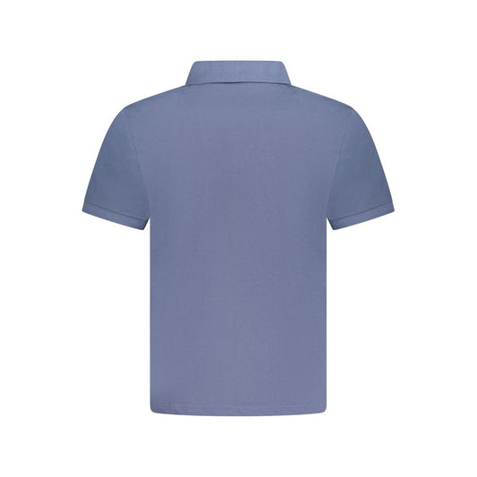 North Sails Blue Cotton Men Polo Shirt North Sails Slate Gray
