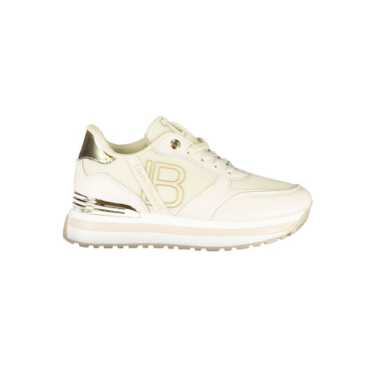 Laura Biagiotti Beige Polyester Women Sneaker Laura Biagiotti Beige