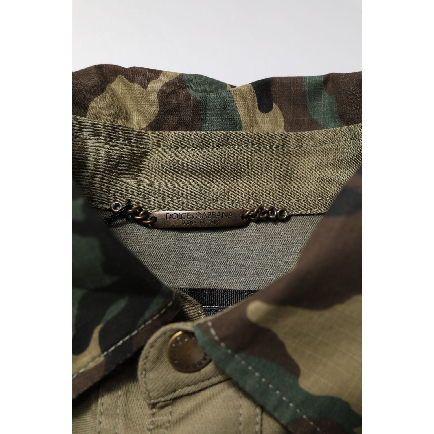 Dolce & Gabbana Brown Cotton Stretch Shirt Pants Casual Set