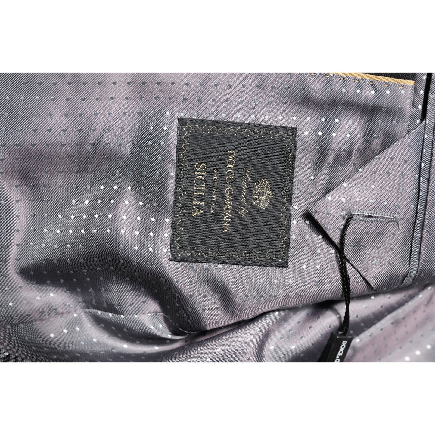 Dolce & Gabbana Black Striped SICILIA Formal 2 Piece Suit