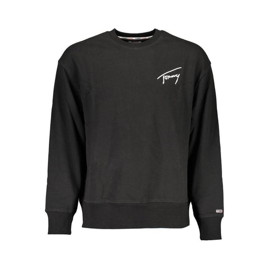 Tommy Hilfiger Black Cotton Men Sweater