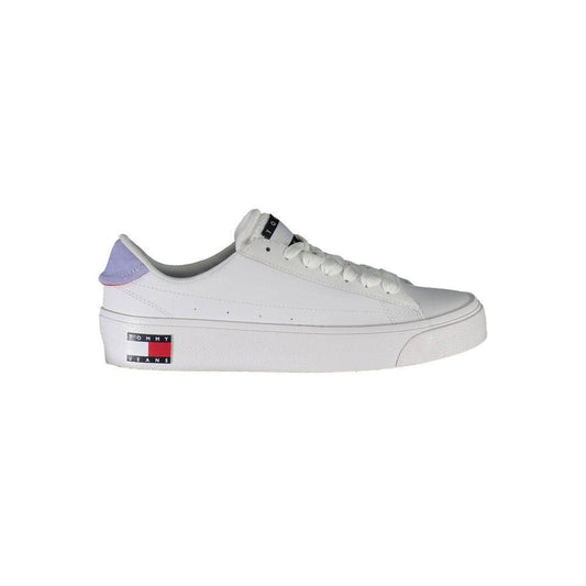 Tommy Hilfiger White Polyester Women Sneaker TO-37452-EU36/US6