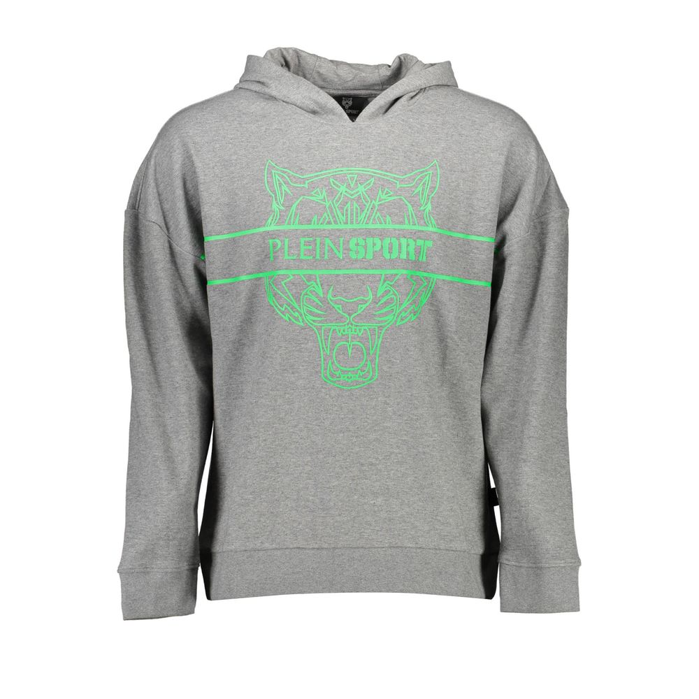 Plein Sport Gray Cotton Sweatshirt