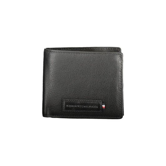 Tommy Hilfiger Black Leather Men Wallet