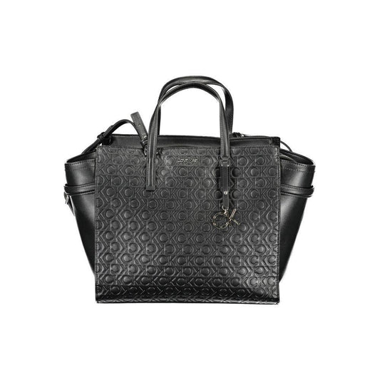 Calvin Klein Black Polyester Women Handbag CA-38144