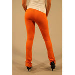 Patrizia Pepe Orange Viscose Women Legging PA-1059-ONE SIZE