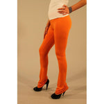 Patrizia Pepe Orange Viscose Women Legging PA-1059-ONE SIZE