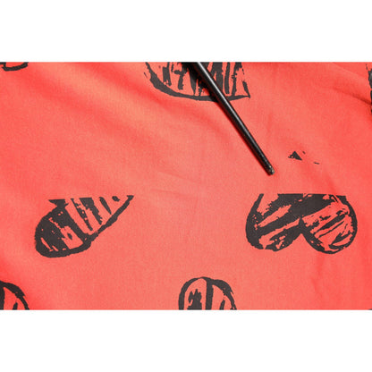 Dolce & Gabbana Red Cotton Short Sleeve DG Heart Logo T-shirt