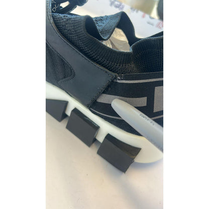 Dolce & Gabbana Black Mesh Sorrento Trekking Sneakers Shoes