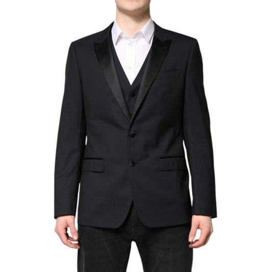 Dolce & Gabbana Dark Blue MARTINI Wool Suit 2 Piece Jacket