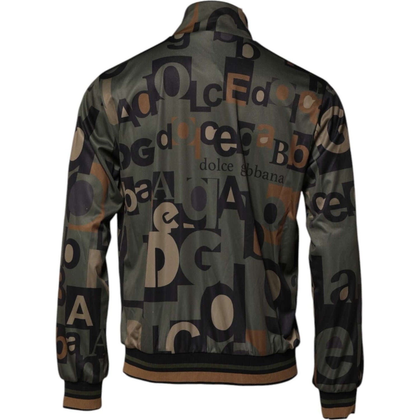 Dolce & Gabbana Multicolor Logo Full Zip Men Bomber Sweater TSH90599-52
