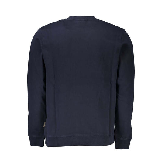 Napapijri Blue Organic Cotton Men Sweater NA-37377-S