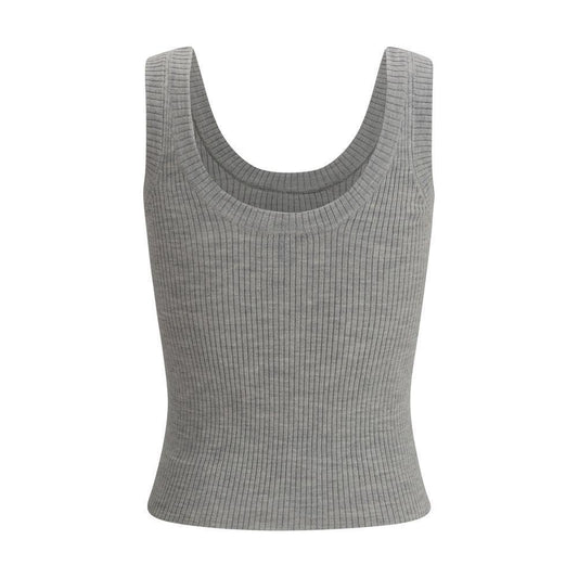 Brunello Cucinelli Ribbed tank Top BR-MLV110210C072-XXS