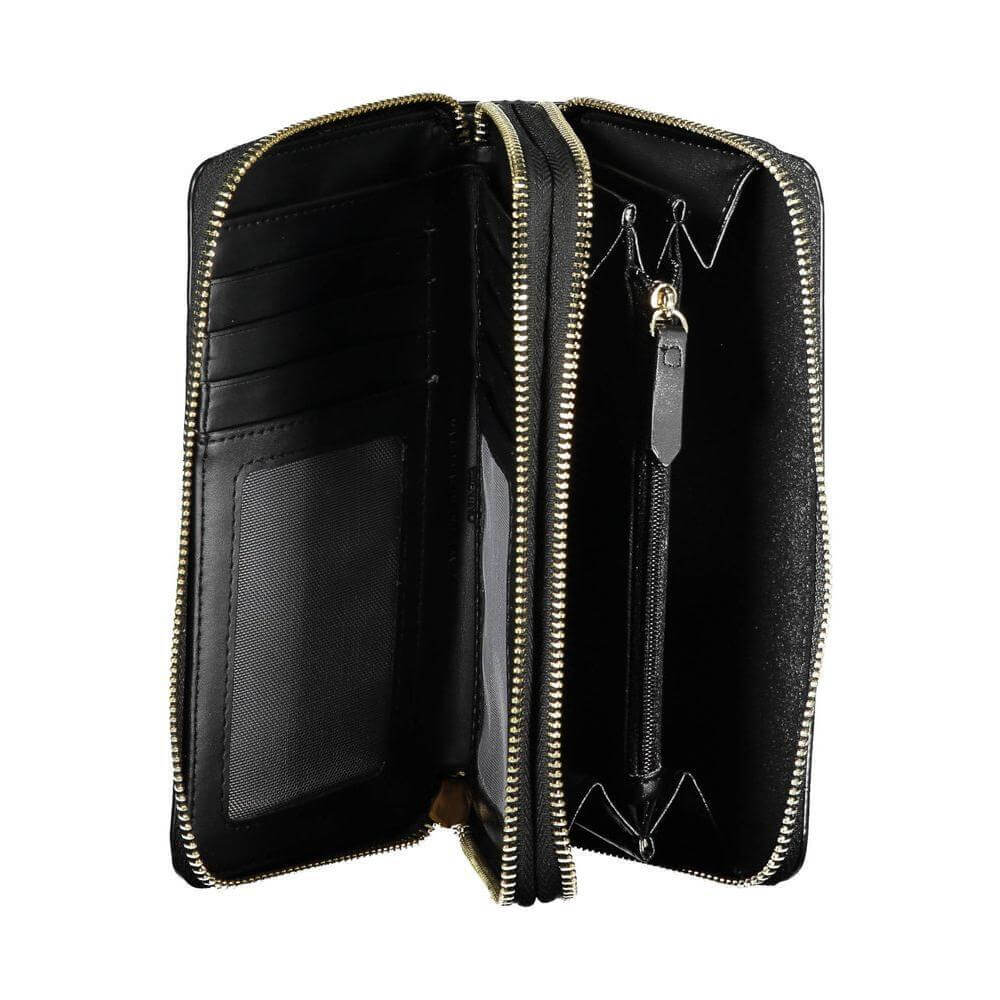 Mario Valentino Black Polyethylene Women Wallet VA-38134