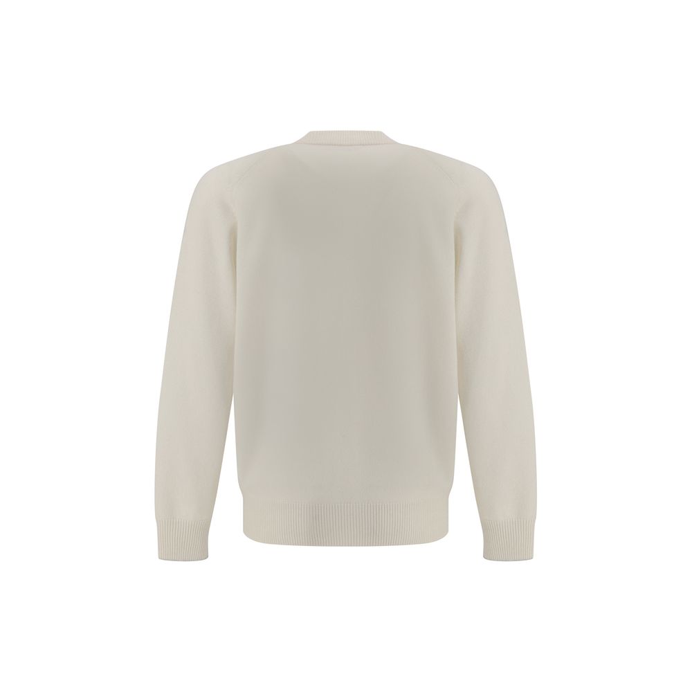 Brunello Cucinelli White Cashmere Cardigan