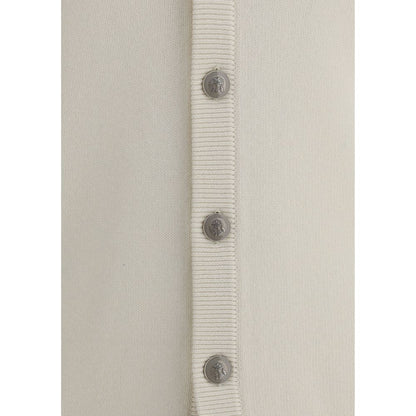 Brunello Cucinelli White Cashmere Cardigan