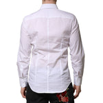 Dolce & Gabbana White MARTINI Long Sleeves Men Formal Shirt TSH906817-39