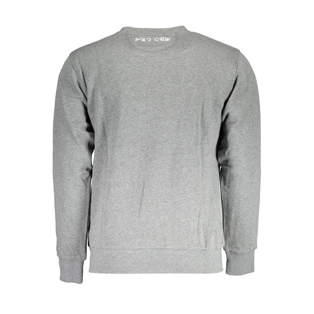 La Martina Gray Cotton Sweatshirt