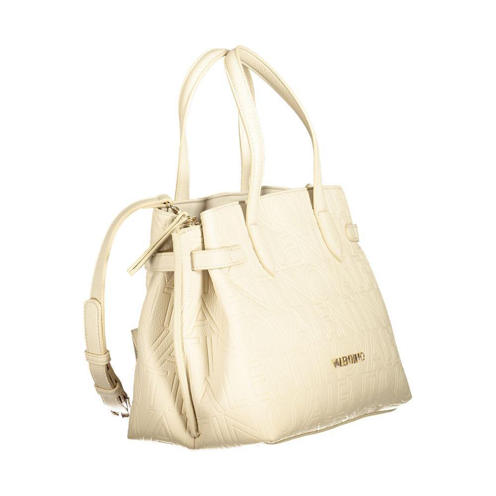 Front view with bag zipped and handles upright.