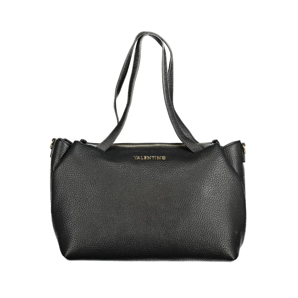 Front view with bag zipped and handles upright.