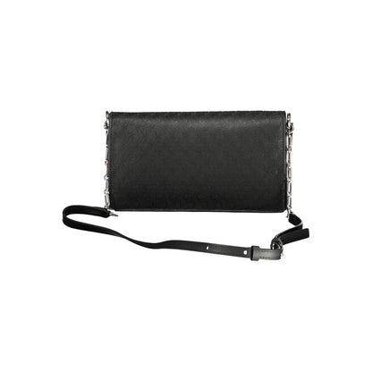 Calvin Klein Black Polyester Women Handbag with sleek design and elegant shoulder strap