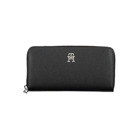 Tommy Hilfiger Black Polyethylene Women Wallet TO-38133