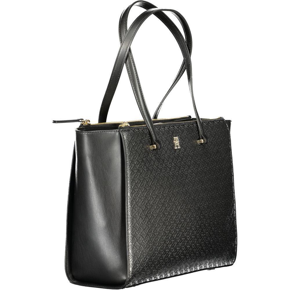 Tommy Hilfiger Black Polyethylene Women Handbag TO-36354