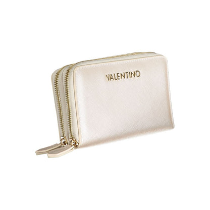 Mario Valentino Brown Polyethylene Women Wallet, stylish and elegant with iconic Valentino logo, perfect for chic accessory lovers.
