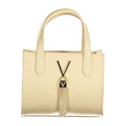 Mario Valentino Beige Polyethylene Women Handbag with chic design and iconic logo.