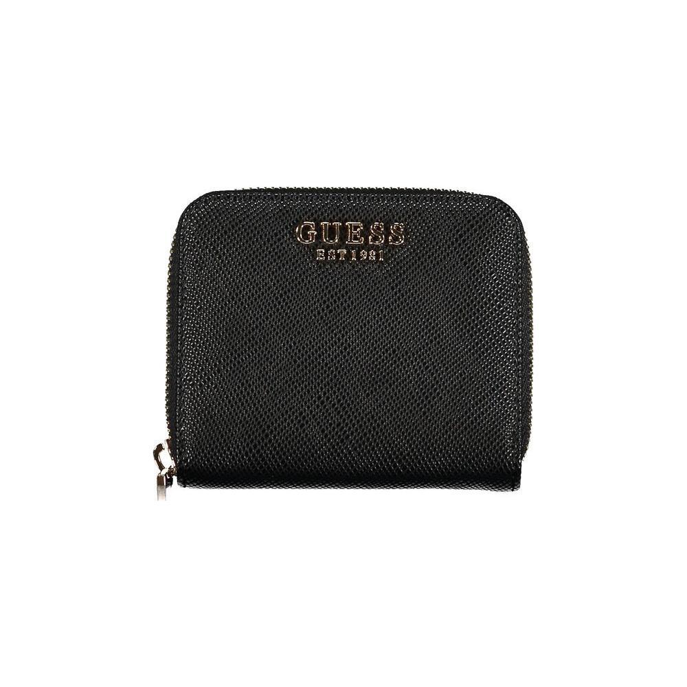 Guess Jeans Black Polyethylene Wallet GU-32211
